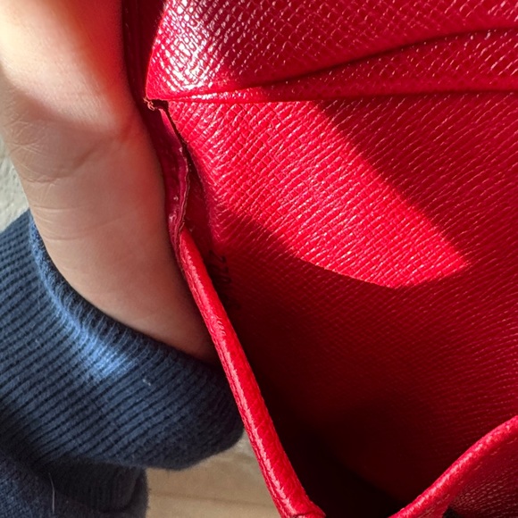 Louis Vuitton Red EPI Wallet - Picture 10 of 10